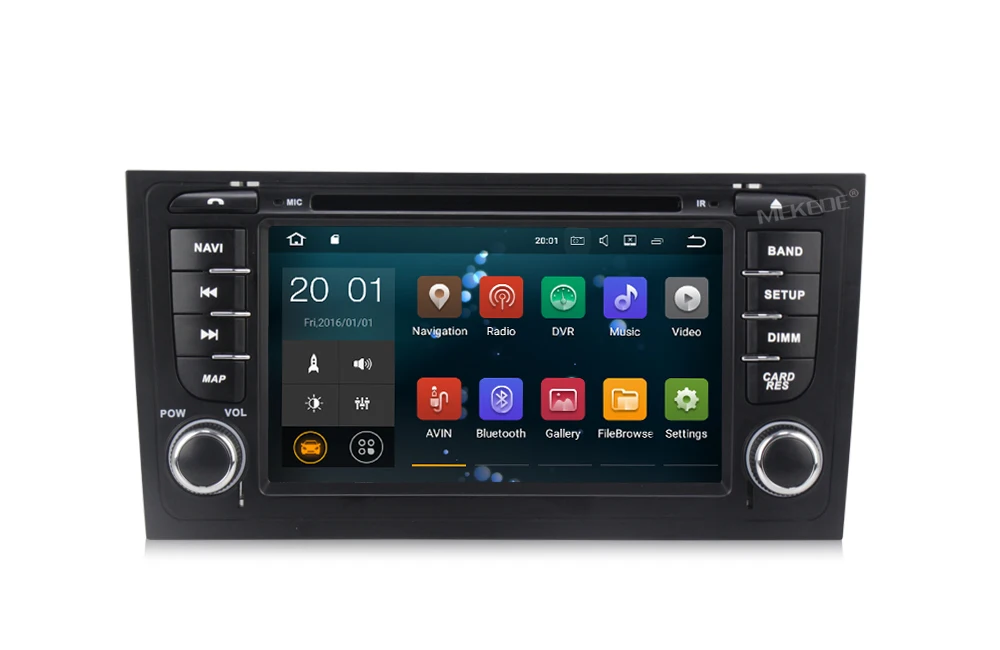 Excellent 7" Quad Core Android 7.1 Car DVD player for Audi A6 1997-2004 & Audi S6 1997-2004 & Audi RS6 1997-2004 with 1024*600 Res+8G map 7