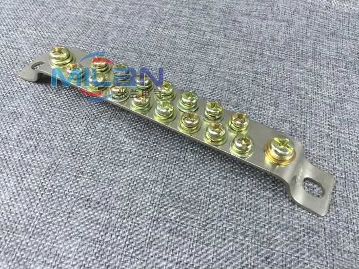 Ground terminal row row ground terminal copper terminals copper 2*25 15 hole fifteenin