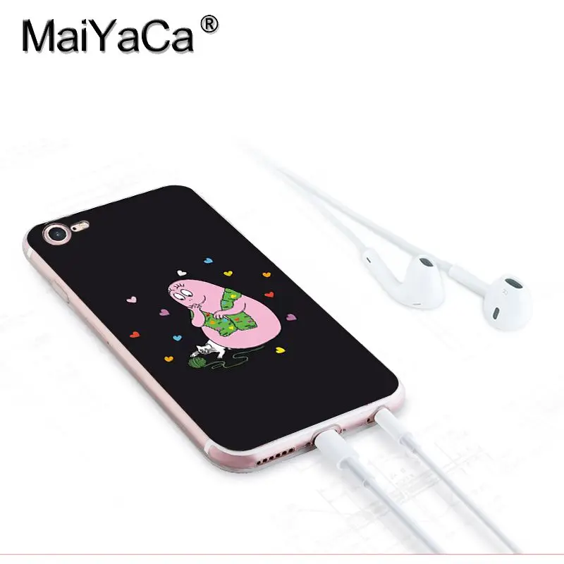 Чехол MaiYaCa для iphone 7 6 X Barbapapa уникальный дизайн высококачественный чехол телефона