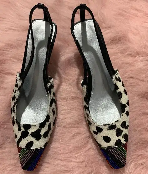 

Moraima snc 2019 summer new Crystal women's sandals Flock Party women's shoes Back Strap shoes