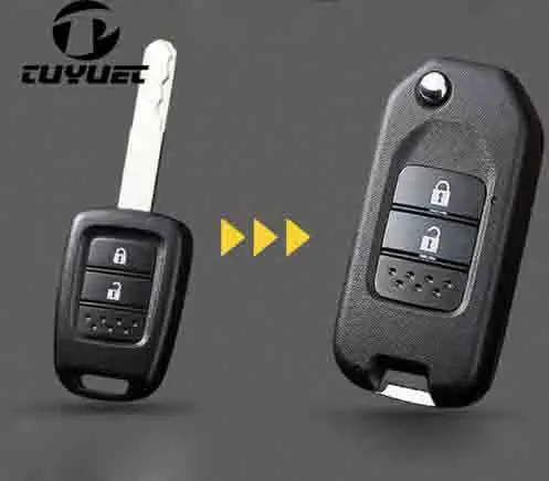 2 3 Buttons modified key shell for Honda-2