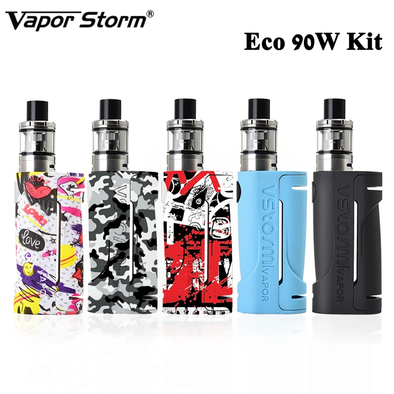 Оригинальный комплект Vapor Storm ECO 90 Вт бак 2 мл эко бокс мод вейп 510 дрип тип
