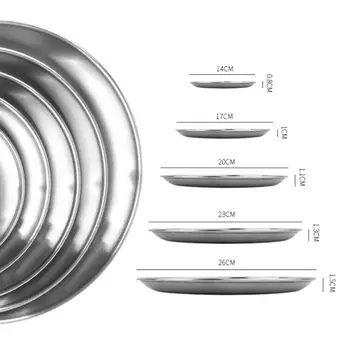 16-28cm Stainless Steel Dinner Plate  5