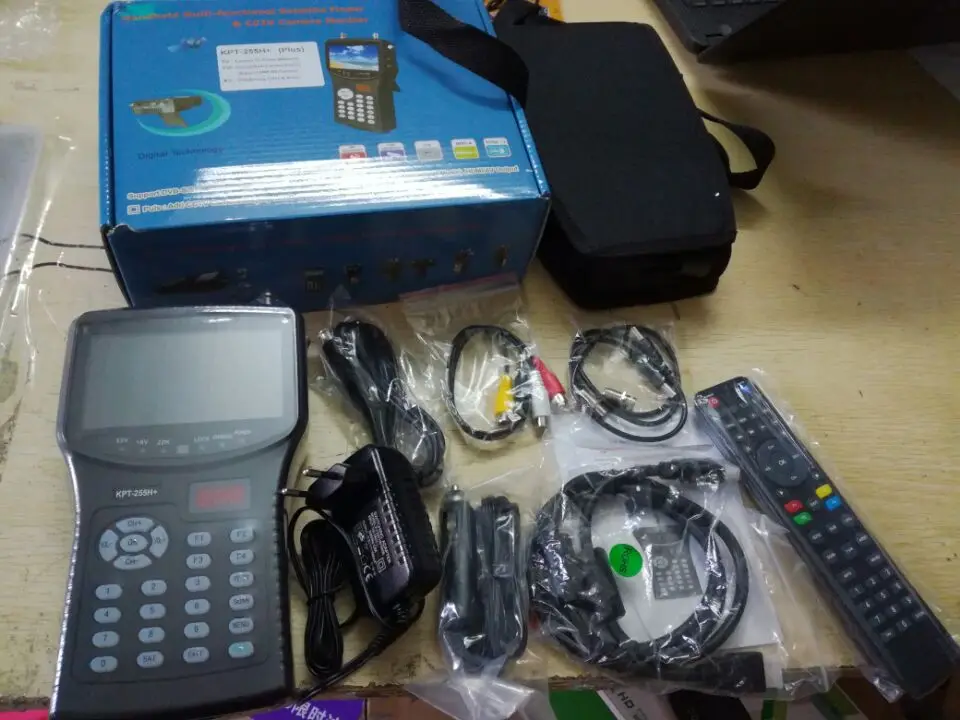 Kpt-255h plus kpt 255+ sat finder Тест cctv камера ЖК-подсветка Кнопка 4,3 дюймов DVB-S/S2 тест сигнала с av usb