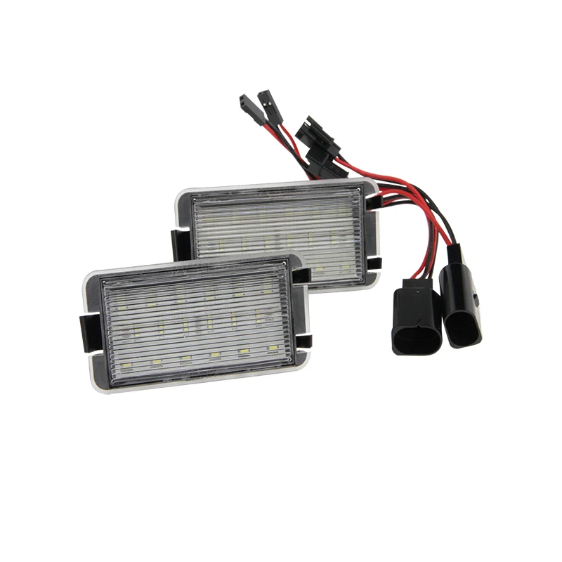 2x 18SMD светодиодный фонарь освещения номерного знака для 99-05 Seat Leon 1 M 04-09 Altea Arosa Cordoba MK1 MK2 Ibiza Толедо 5 P Авто-Стайлинг