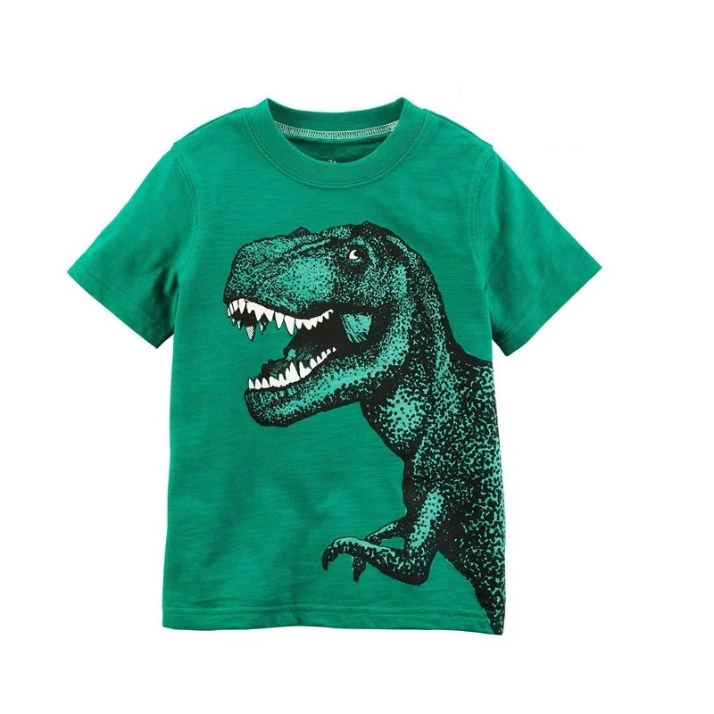 

Green Dino Baby Boys Tees Shirts Children Clothes Tops 0-2 Years Cotton Short Sleeve Boy T-Shirt Toddler T-Shirt Kids Outfit