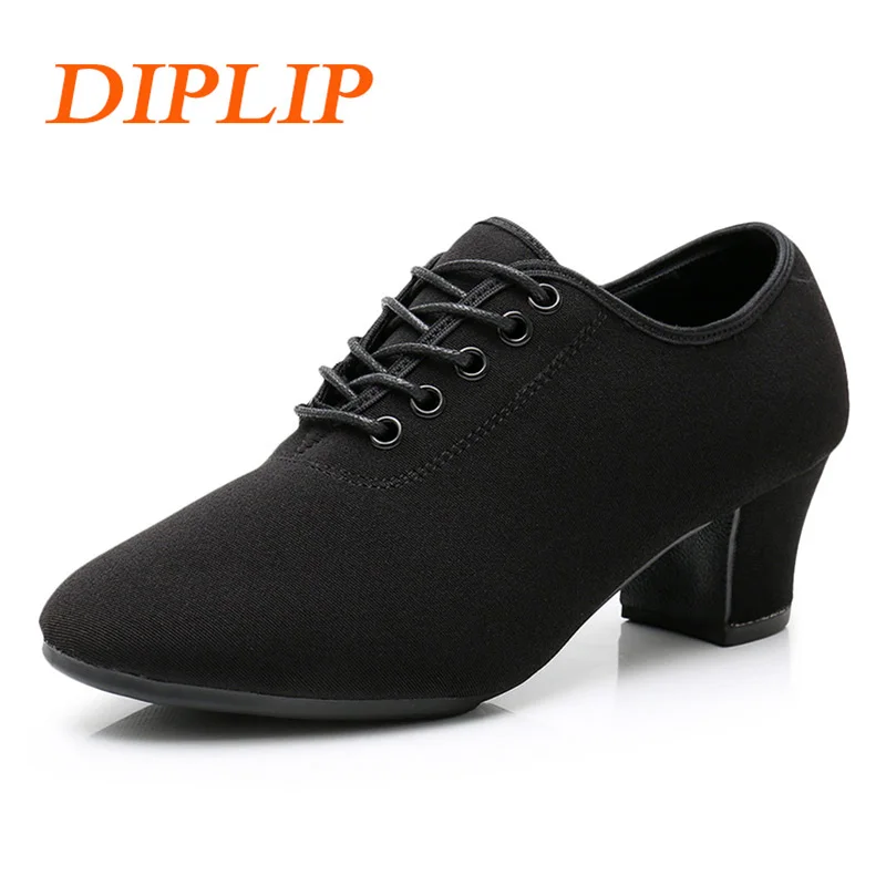 

DIPLIP New Latin Dance ShoesTango Salsa Girls Woman Adult Modern Ballroom Dance Shoes Teacher Shoes 3.5/5cm Oxford Sneakers