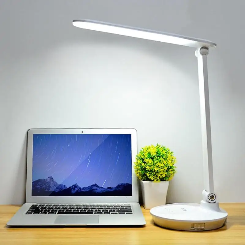 

5W 48 LED Desk Lamp Student Office Foldable Chargable Table Light Stepless Dimmable Eye Protection Table Lamp Reading Desk Light
