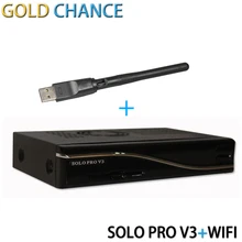 2016 dernière version vu Solo pro v3 Avec 1 pcs WIFI Satellite Récepteur Linux Système Enigma2 stable que pro v2 soutien Youtube IPTV