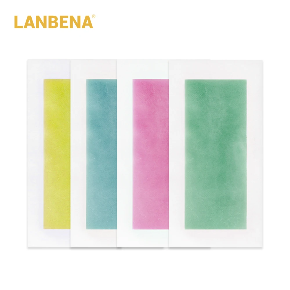 Лучший! LANBENA 10 Шт. Бумага для Удаления Волос Hotest Двухсторонние Восковые Полоски Депиляция Для Ног