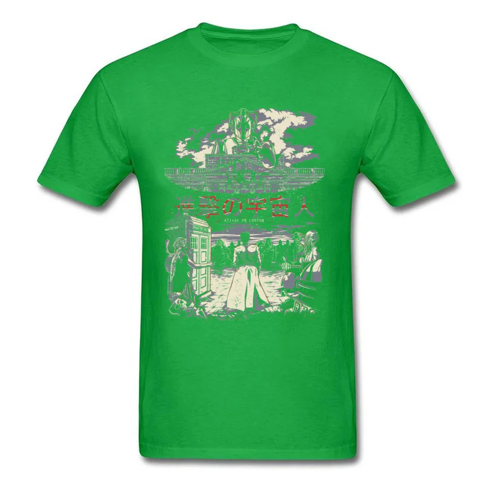 attack on london 8801 April FOOL DAY Cotton Round Collar Tops T Shirt Short Sleeve Simple Style Tee-Shirt Graphic Top T-shirts attack on london 8801 green