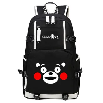 

Japan Mascot Kumamon Cosplay Students School Bags Girls Laptop Backpacks Cartoon Rucksack Children Anime Large Canvas Schoolbag