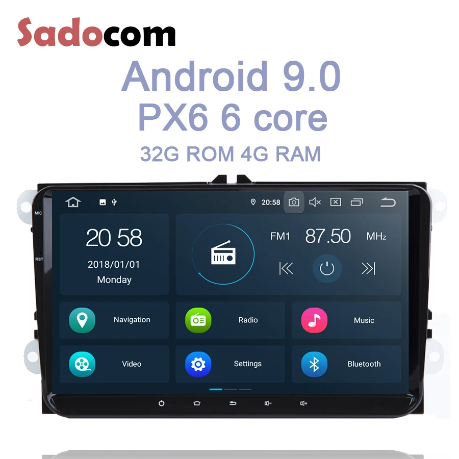 Excellent PX6 9" Android 9.0 6 Core Car dvd Player 64G ROM 4G RAM Radio For VW Tiguan Touran Jetta Passat Polo Golf Skoda Superb Octavia 0 Excellent PX6 9" Android 9.0 6 Core Car dvd Player 64G ROM 4G RAM Radio For VW Tiguan Touran Jetta Passat Polo Golf Skoda Superb Octavia 0