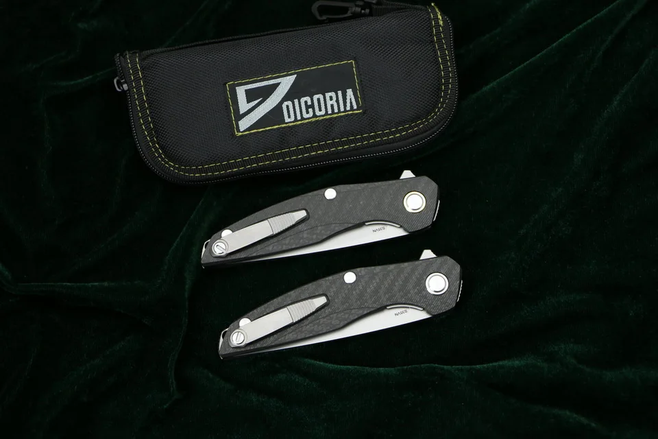 DICORIA Flipper F111 S35VN blade Steel + carbon fiber handle folding knife outdoor camping hunting pocket fruit knives EDC tools DICORIA Flipper F111 S35VN blade Steel + carbon fiber handle folding knife outdoor camping hunting pocket fruit knives EDC tools