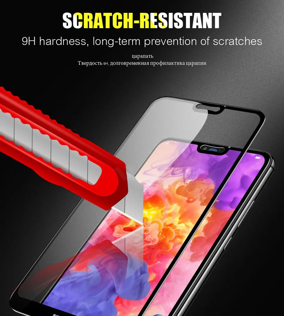 5D Tempered Glass For Huawei P20 Lite Screen Protector Glass For Huawei P20 pro P10 Mate10 lite Full Cover Glass Protective Film (4)