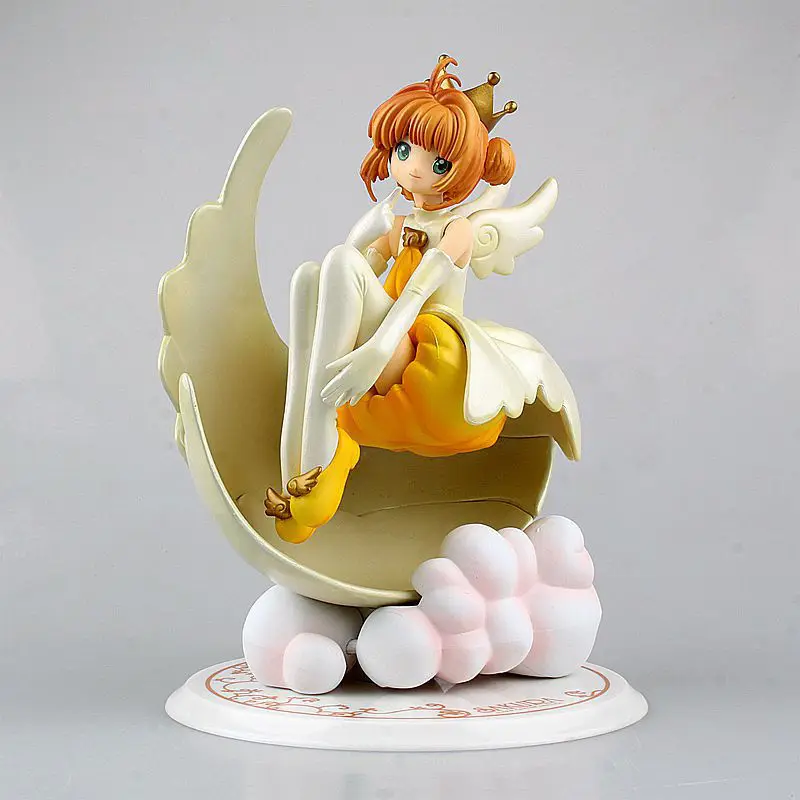 Anime Card Captor Sakura Kinomoto Sakura Angel Crown Action Figure 1 7 