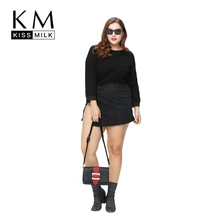 Kissmilk Plus Size New Fashion Women Clothing Split Back Lace Insert Tops Backless Long Sleeve Big Size Blouse 3XL 4XL 5XL 6XL Kissmilk Plus Size New Fashion Women Clothing Split Back Lace Insert Tops Backless Long Sleeve Big Size Blouse 3XL 4XL 5XL 6XL