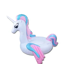 Надувная Сладкая Конфета Единорог гребная лодка остров вечерние игрушки для детей милый Единорог воды Поплавковый детский плавательный бассейн плавать
