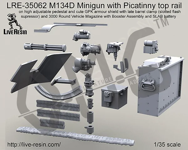 [Набор масштабных моделей] живой полимерный LRE-35062 1/35 M134D минигун с Пикатинни