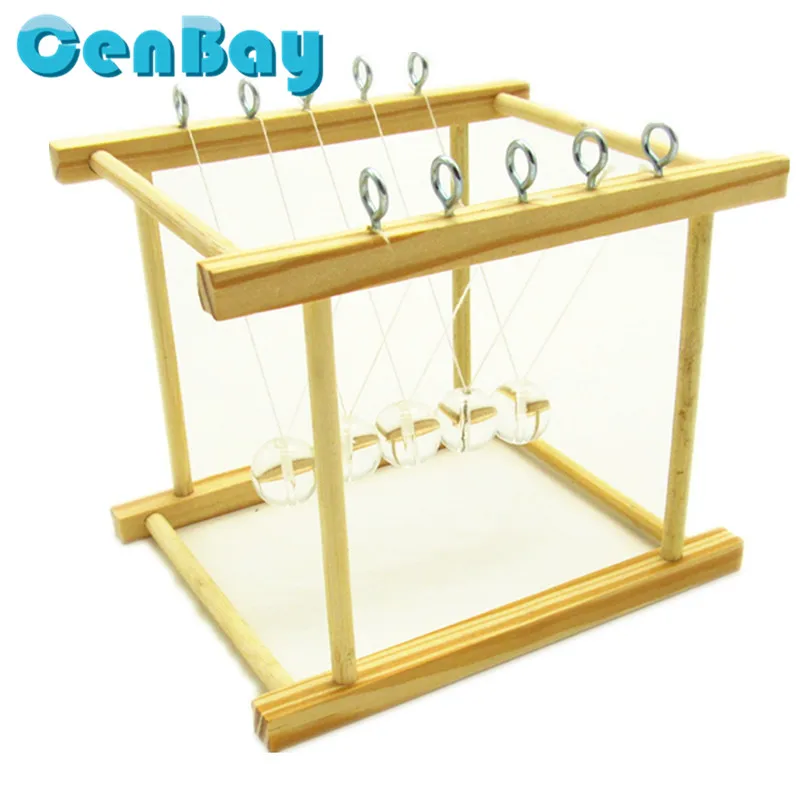 

DIY Wooden Newton Cradle Science Toys Assembled Balance Ball Model Kits Physics Science Pendulum Educational Toys for Kids Gifts