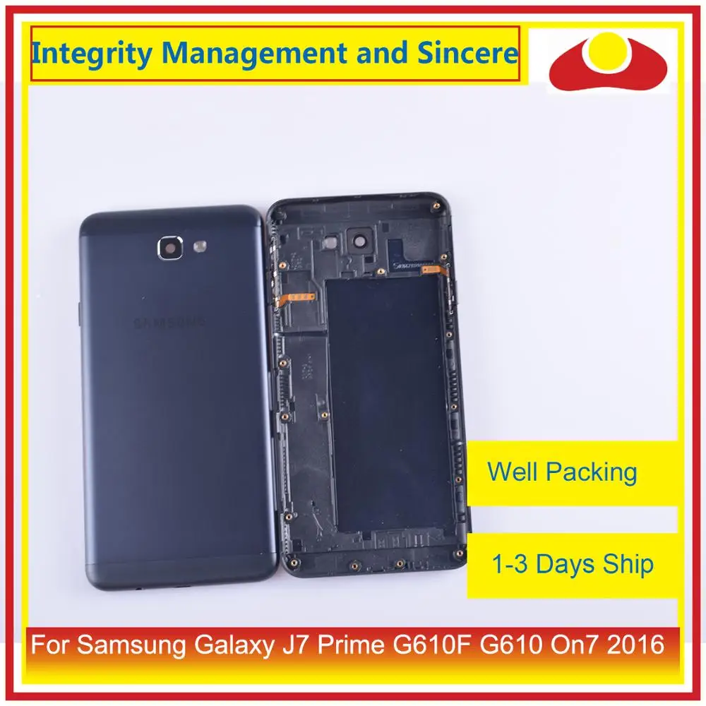 10 шт./лот для Samsung Galaxy J7 Prime G610F G610 On7 2016 корпус батарейный отсек задняя крышка