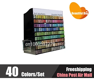 

New Arrival!! Alcohol based third generation alcohol based art markers 40 colors set with free bag,freeshipping!!