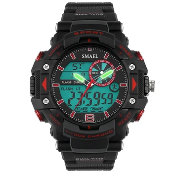 

SMAEL G Style Quartz Digital Camo Watch Men Dual Time Man Sports Watch Men Luxury Smael S Shock Military Army Reloj Hombre