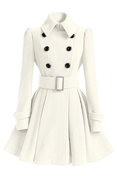 Lisa Colly модное женское теплое шерстяное пальто с длинным рукавом белого и черного цвета, женское Свободное пальто, осень, тонкая верхняя одежда