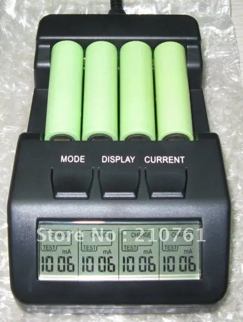 Fast Charge Intelligent Digital Battery Charger Tester LCD Multifunction for 4 AA AAA