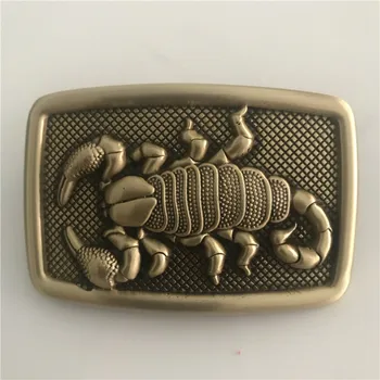 

Retail New High Quality 3D Scorpion Solid Brass Men Belt Buckle With 70*46mm 126g Metal Cowboy Belt Head For 4cm Wide Belt