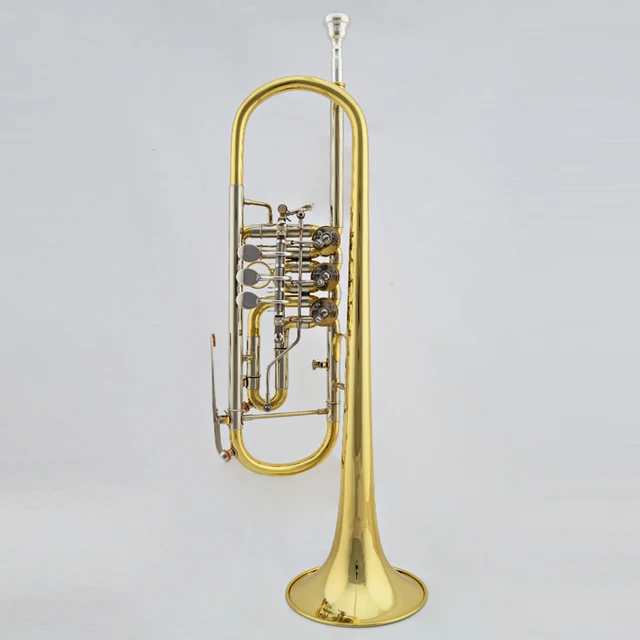Cheap Free shipping Professional Bb trumpet Flat key senior trumpet mouthpiece,trompete,trompeta,hard case Brass wind instruments
