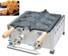 Hot Sale 3pcs Fish Commercial Use Non-stick LPG Gas Taiyaki Maker Iron Machine Baker