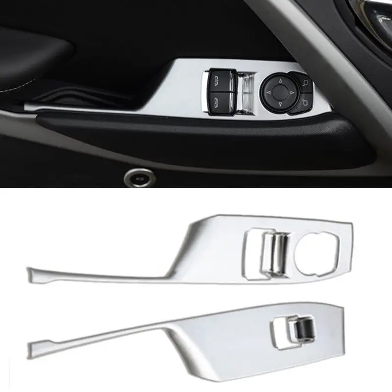

ABS Chrome Side Window Switch Control Panel Cover Trim For Chevrolet Camaro 2016-2018