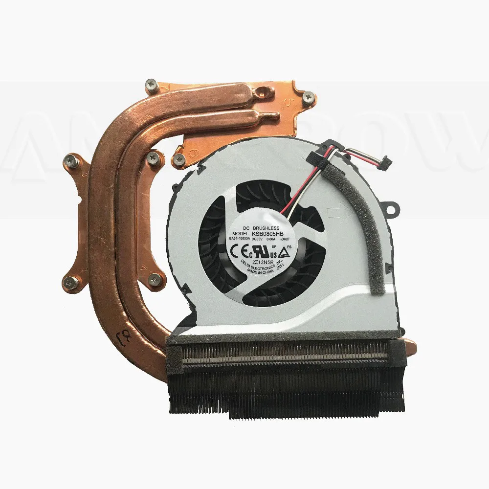 

Original laptop cpu cooling heatsink fan For Samsung NP550P5C NP550P7C NP550 CPU heatsink fan KSB0805HB BA92-00675A BA92-00675C