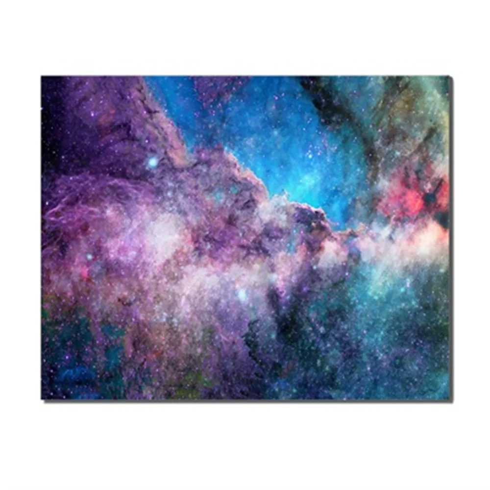 

Modern Oil Painting Science Fiction Universe Water Color Canvas Wall Art For Home Office Living Room Bedroom Decoration No Frame