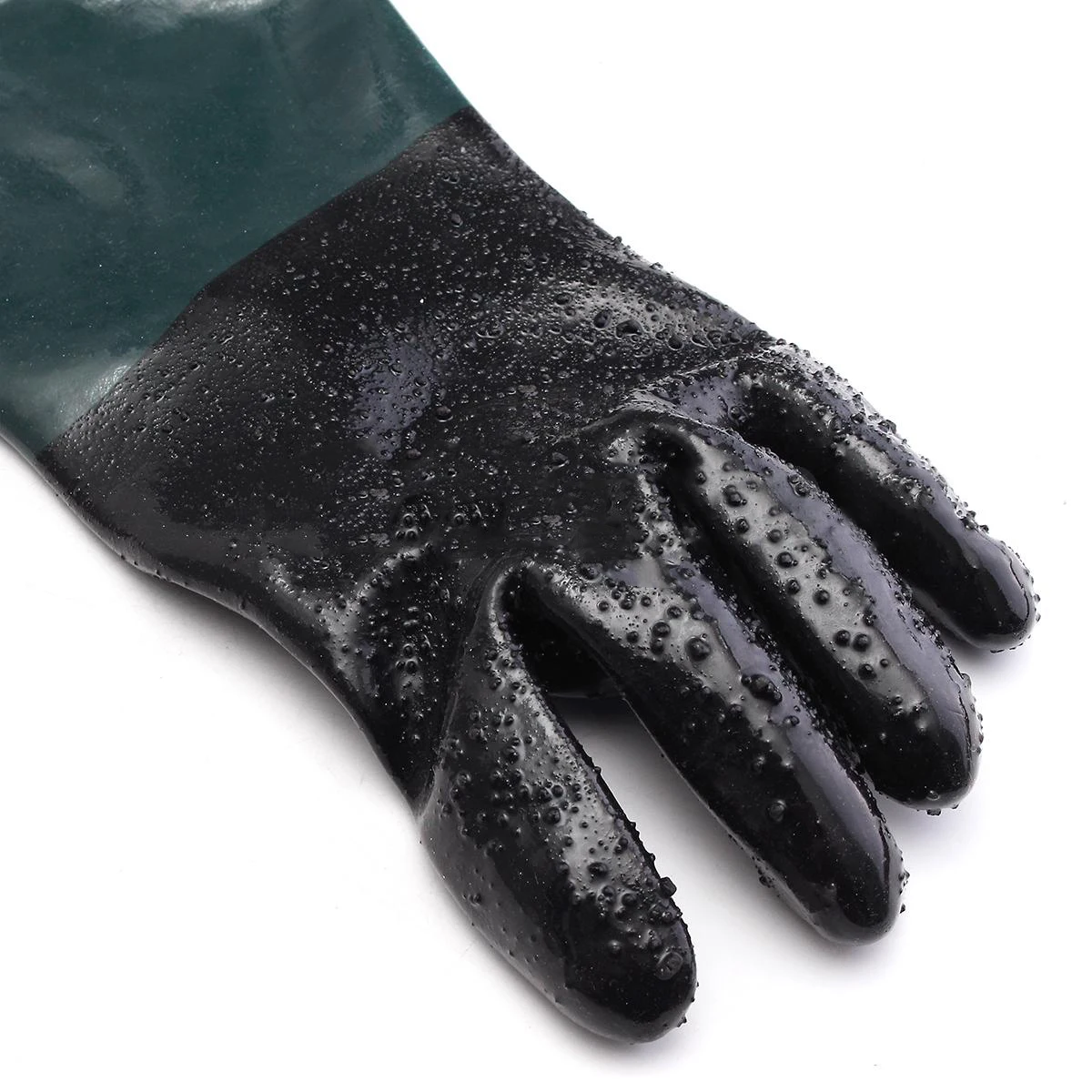 1 Pair Of Heavy Duty Gloves Soft PVC Vinyl Sandblasting Gloves 60cm For Sandblaster Sand Blast Cabinet Sandblasting Machine