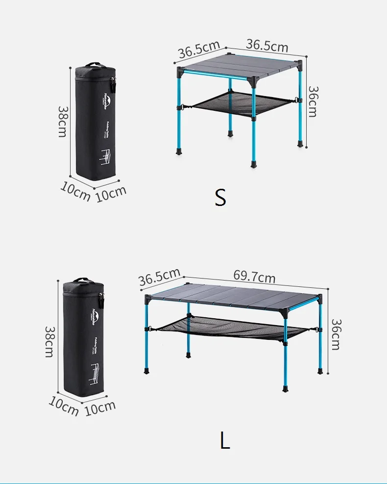 Naturehike Портативный Складная Сращивание складной стол для пикника на открытом воздухе, алюминиевый сплав