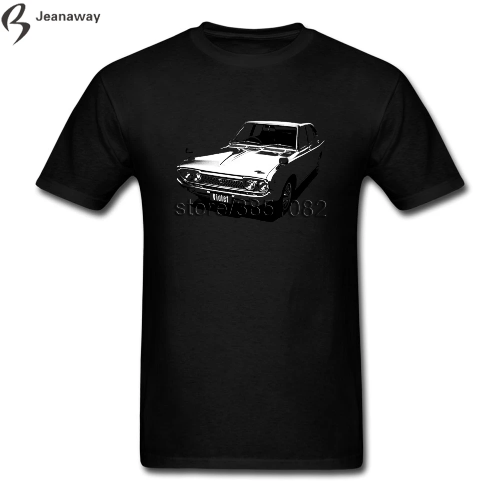 Фиолетовый Datsun 1973 Camisetas уникальный Для мужчин футболка Изделие из хлопка с