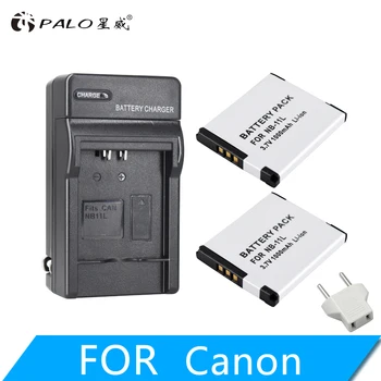

PALO 2Pcs NB-11L NB 11L NB11L NB-11LH Battery + Charger For Canon A2600 A3500 A4000IS IXUS 125 132 140 240 245 265 155 HS