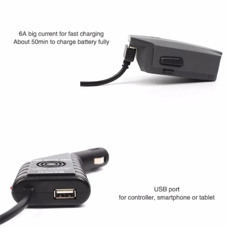  DOITOP 5V 2A Car Charger For DJI Mavic Pro Platinum Battery Controller Transmitter Phones Fast Char