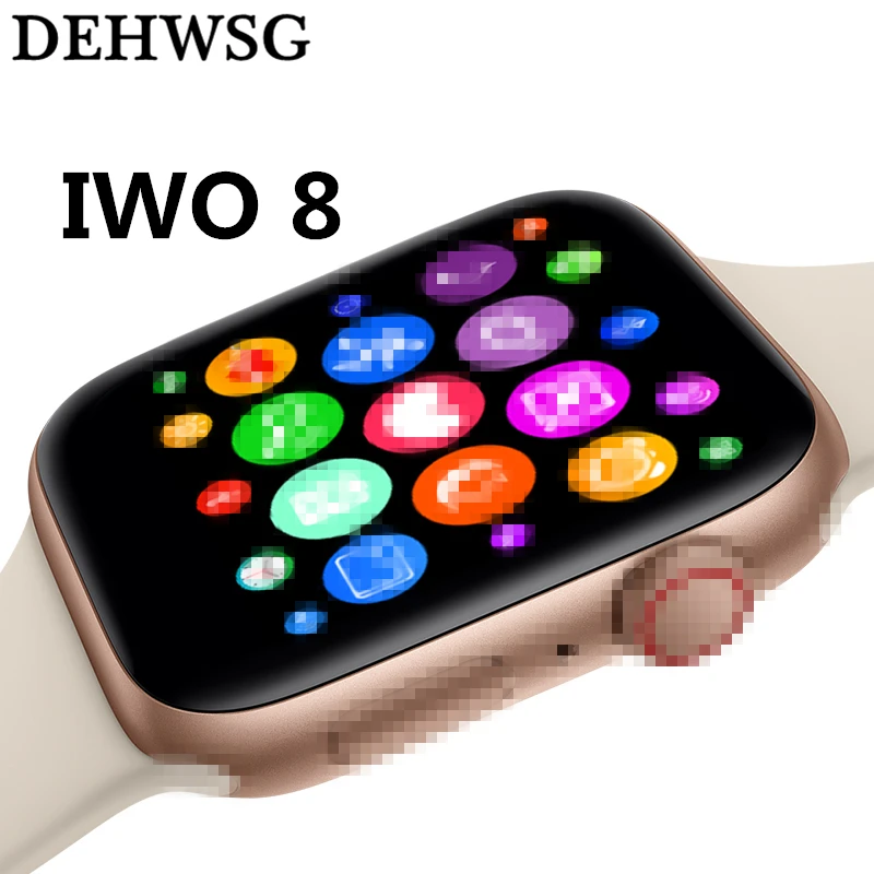 

DEHWSG Bluetooth Smart Watch IWO 8 1:1 SmartWatch 44mm Case for Apple iOS Android Heart Rate ECG Pedometer IWO 5 6 7 Upgrade New