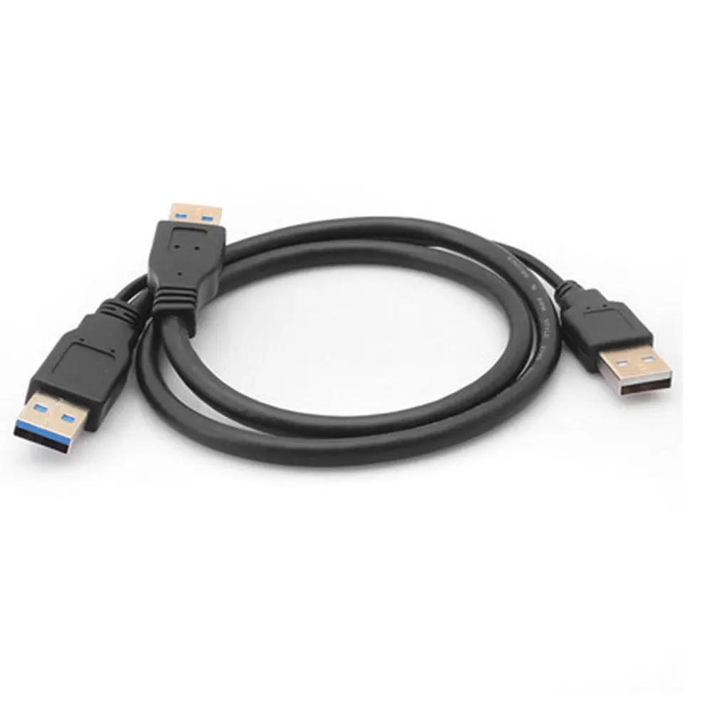 Leadzoe USB 3 0 кабель для передачи данных с разъемом 8 см двойной источник питания