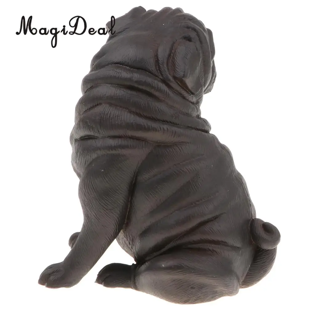 Multi-Color Pug Dog Model Figure Kids Educational Toy Gift Collection Ornament