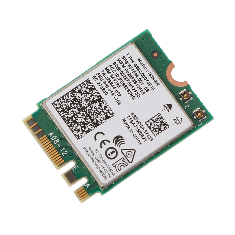 Dual Band Wireless  Wifi Card For Intel 8265 AC AC8265 8265NGW M.2 2.4/5GHz