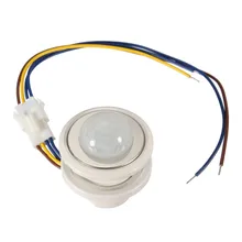Newest 1pcs 40mm PIR Infrared Ray Motion Sensor Switch time delay adjustable mode detector switching