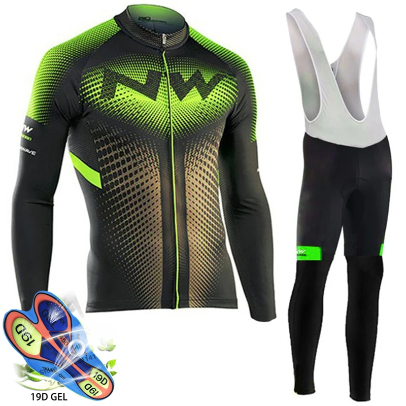 Jersey de Ciclismo de 2019 Pro equipo NW Ropa Ciclismo Hombre triatlón Ciclismo conjunto MTB Ciclismo Ropa Northwave Ciclismo pantalones babero conjunto