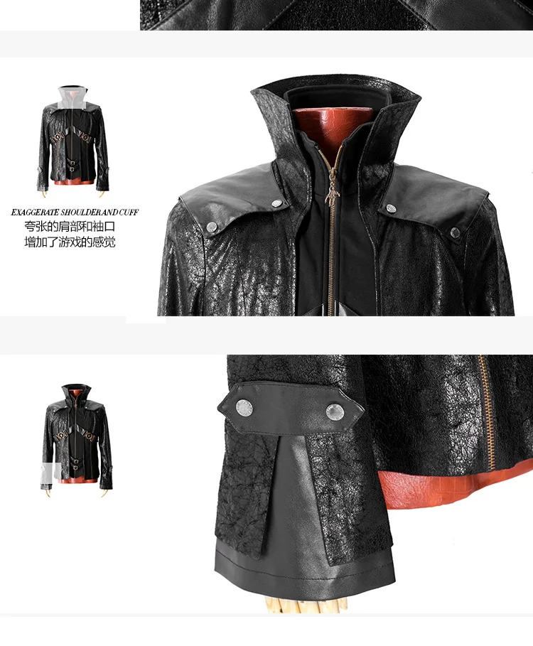 Модная короткая куртка унисекс в стиле панк, готика, Y254