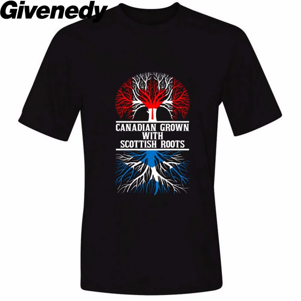 Canadian Grown With Scottish Roots Mens & Womens Punk Hip hop T shirt