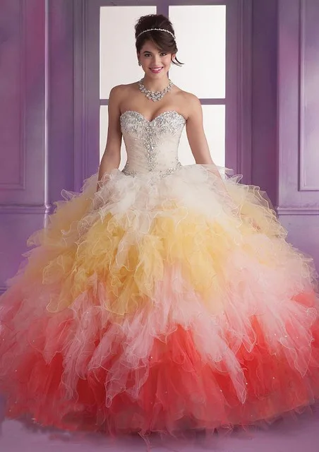 Charming Colorful Sweetheart Neck Cheap Quinceanera Dresses 2019 ...