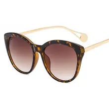 Новые Модные женские сексуальные солнцезащитные очки кошачий глаз брендовая люксовая дизайнерская мода оттенки Черепаховые очки для вождения UV400